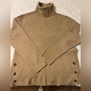 Jcrew Turtleneck Sweater with button details